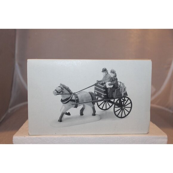 Dept 56 Dickens Village - Red Christmas Sulky - Picture 7 of 7